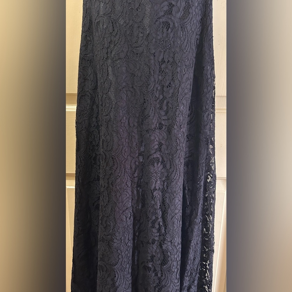 Christina Wu Celebration Elegant Black Lace Evening Dress - Picture 3 of 9